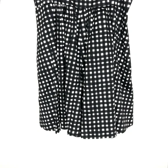 NWT Anthropologie Hutch Bandeau Black & White Gingham Romper Dress Sz XL - Picture 5 of 9